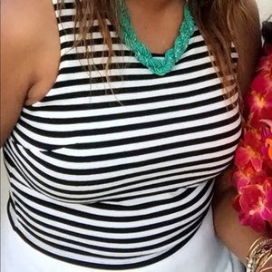 Stripped cropped tank